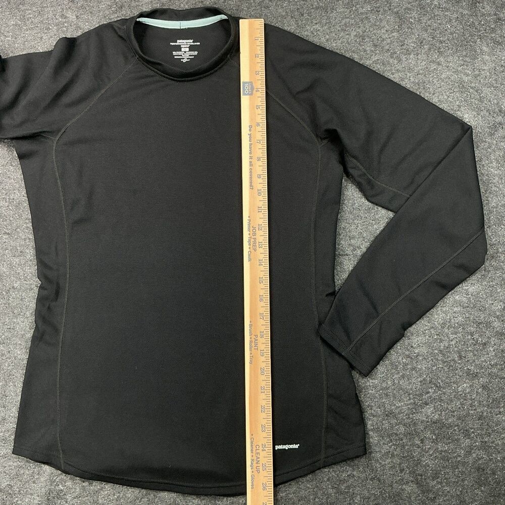 Patagonia Womens Capilene 3 Crew Base Layer L Black Performance Midweight Hiking - Picture 12 of 12